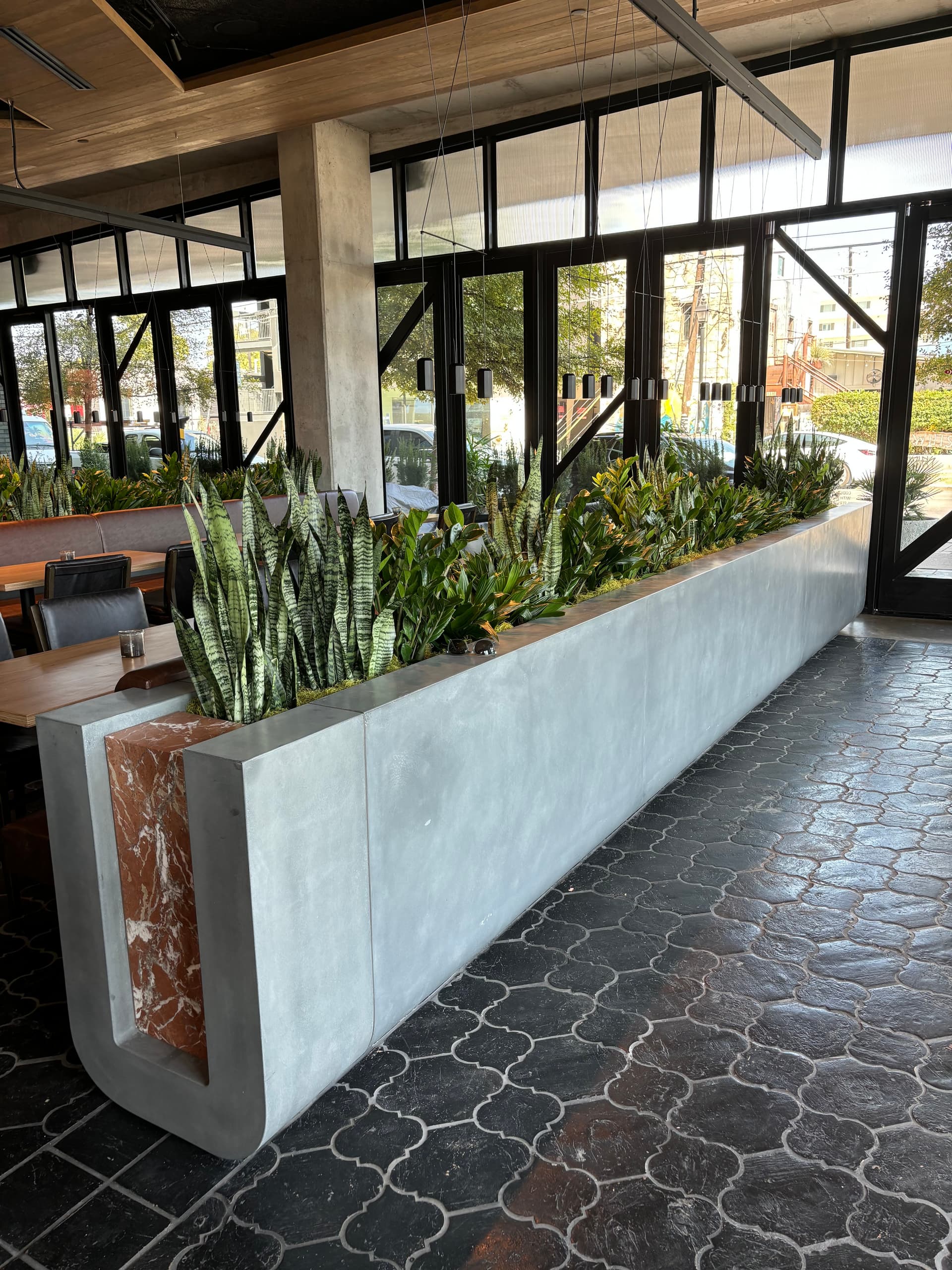 Concrete art installations